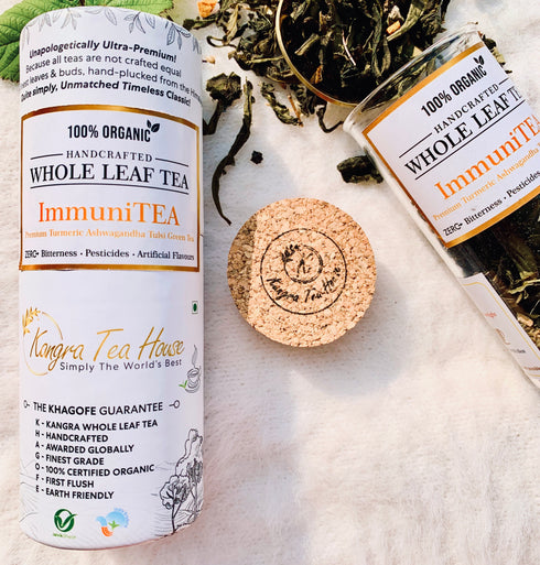 Organic Turmeric Ashwagandha Whole Leaf Green Tea